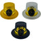 HAT GLITTER W/ BAND "BLK/SIL/GLD"