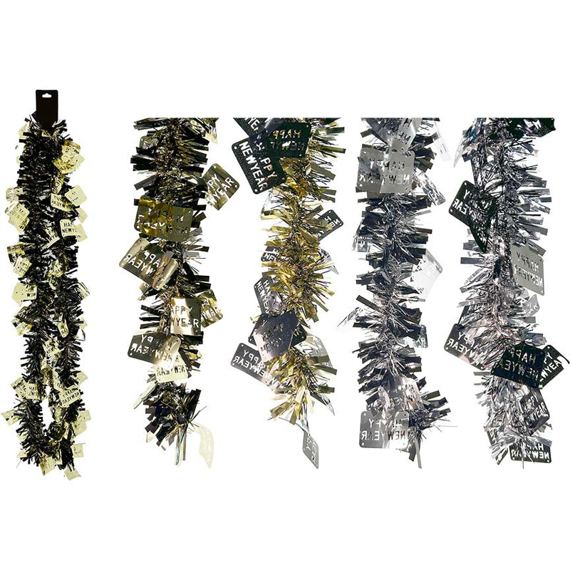 GARLAND NEW YEAR 6FT 4COLORS