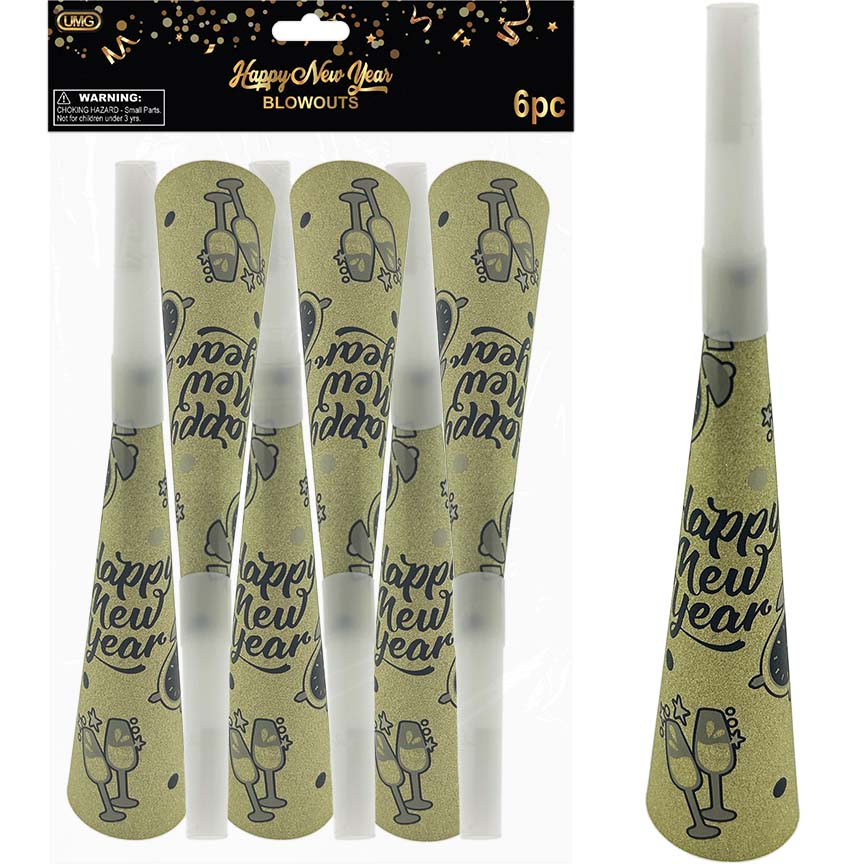 HORN XL 6PC LT GOLD GLTR