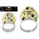 TIARA XL 4PC LT GOLD SHINY