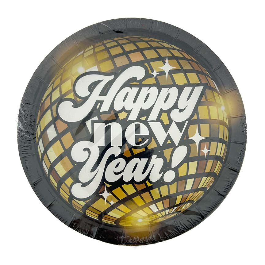 PAPER PLATES NEW YEAR ROUND 8PC 7IN