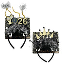 HEADBAND NEW YEAR TINSEL 22CM 2ASTD