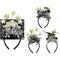 HEADBAND NEW YEAR TINSEL 24CM 3ASTD