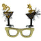 GLASSES NEW YEAR CHAMPAGNE 18x16CM