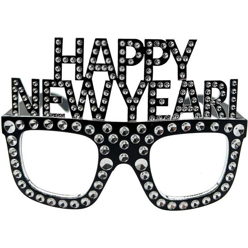 GLASSES HAPPY NEW YEAR SILVER