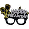 GLASSES HAPPY NEW YEAR CHAMPAGNE