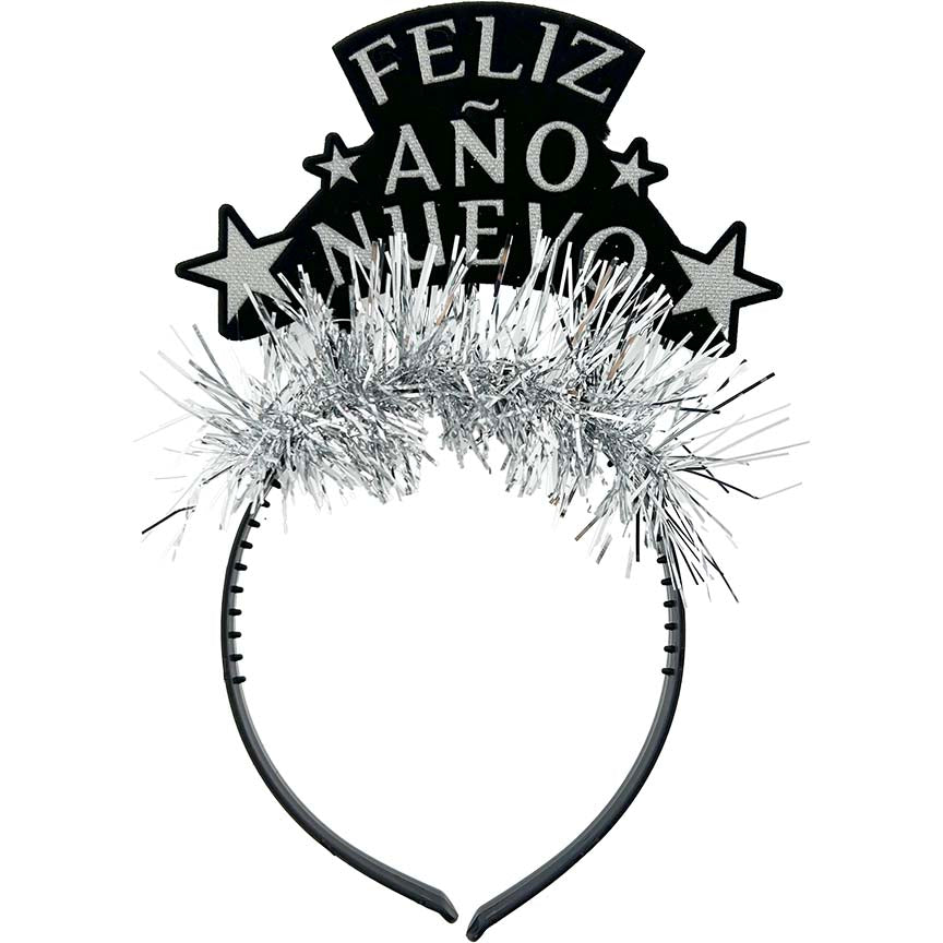 HEADBAND FELIZ ANO NUEVO SILVER