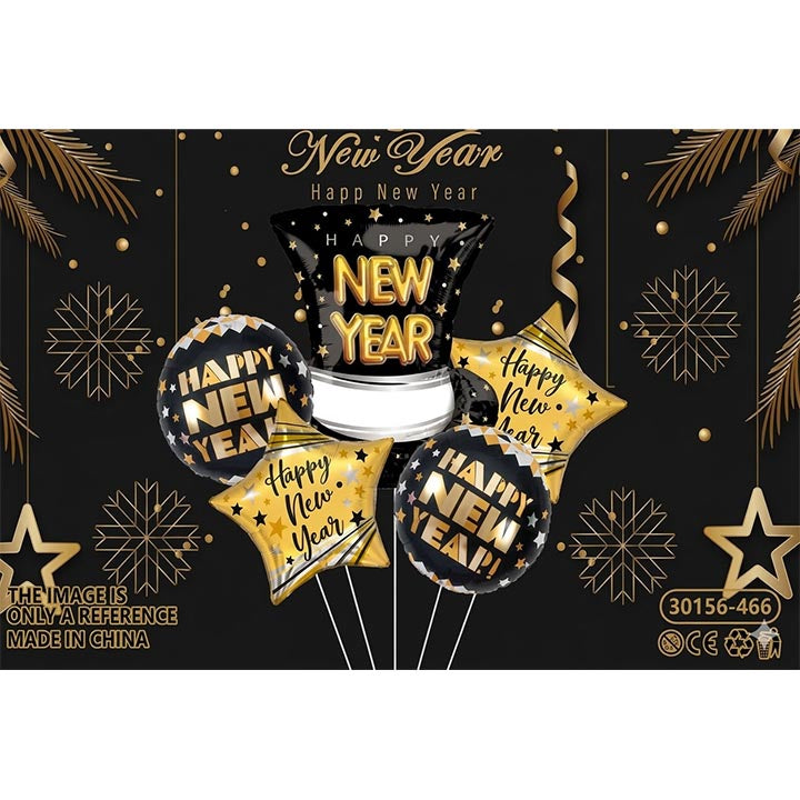 BALLOON SET HAT 5PC 15.75-23.62in (40-60cm)