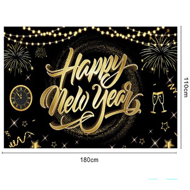 BACKDROP NEW YEAR VINTAGE 43.31x70.87in (110x180cm)