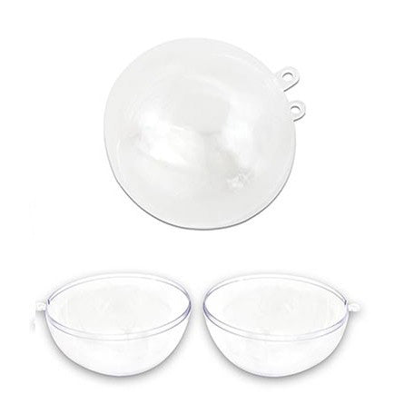 SNAP BALL ORN CLEAR 10CM