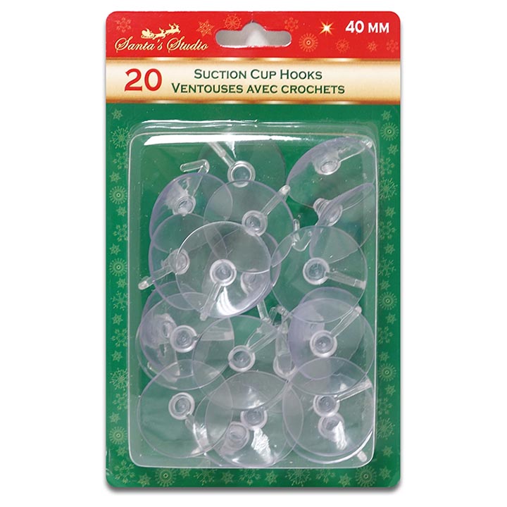 SUCTION HOOK 20PK 40MM