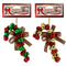 CANDY CANE W/ RIBBON 13CM 1PC TRD