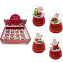 SNOW GLOBE SANTA 4.6*8.5CM DISPLAY