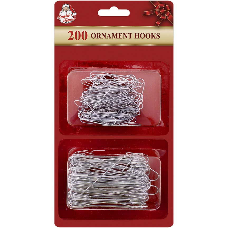 METAL HOOK SILVER 200PC