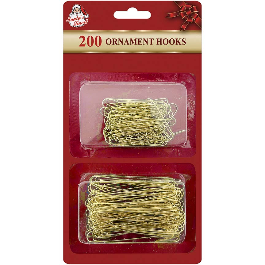 METAL HOOK GOLD 200PC