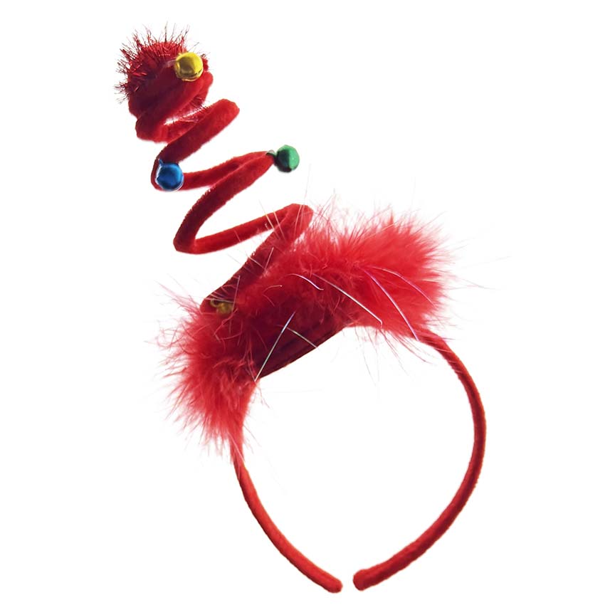 HEADBAND SPRING TREE RED