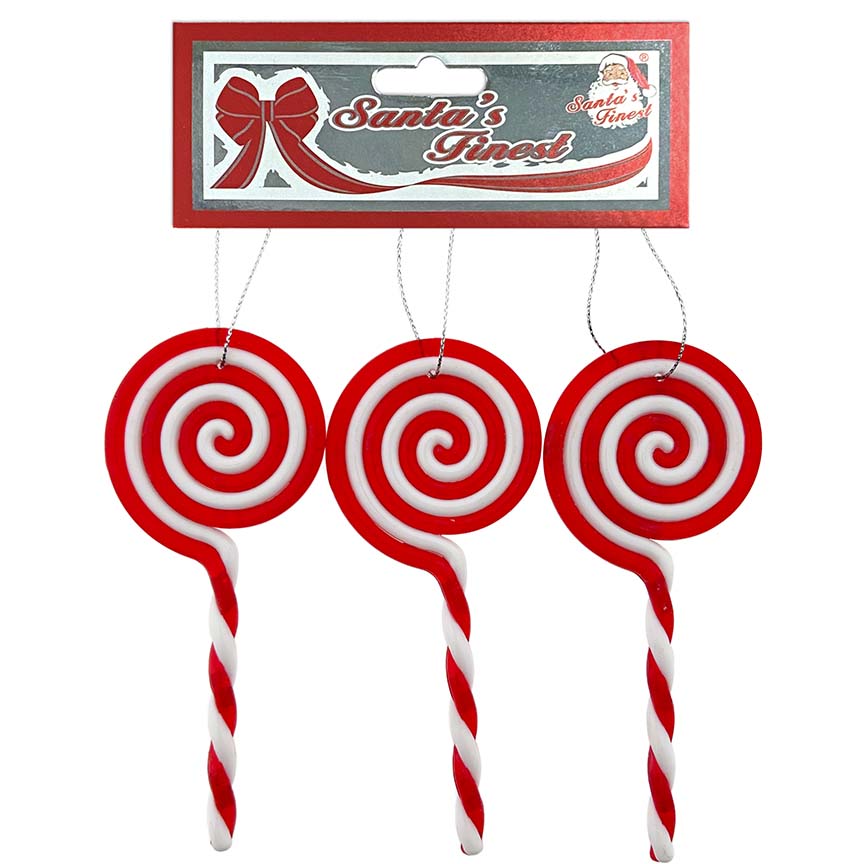 CANDY SWIRL CANE 13CM 3PC CND