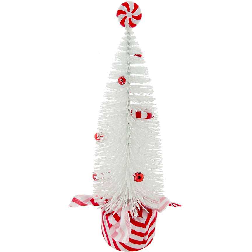 XMAS TREE W/ CANDY TOPPER 24CM CND