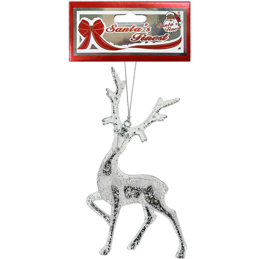 REINDEER 1PC 17x10CM SILVER