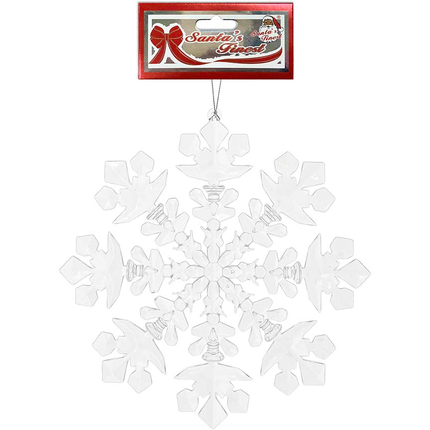 SNOWFLAKE CRYSTAL 1PC 20CM