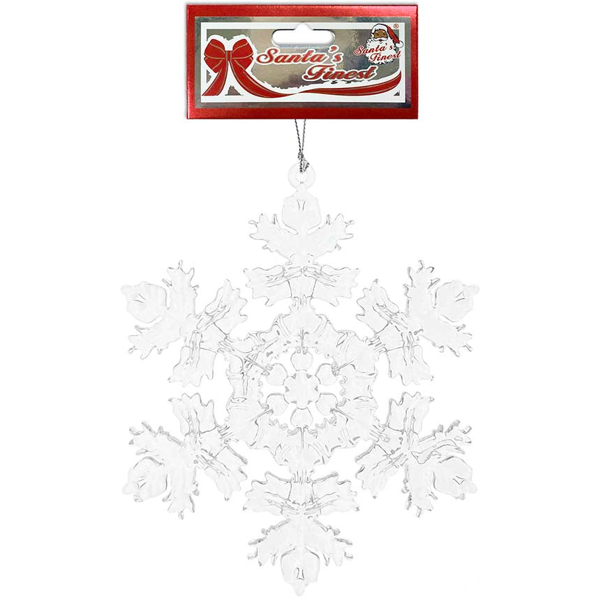 SNOWFLAKE CRYSTAL 1PC 15CM