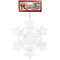 SNOWFLAKE CRYSTAL 1PC 15CM