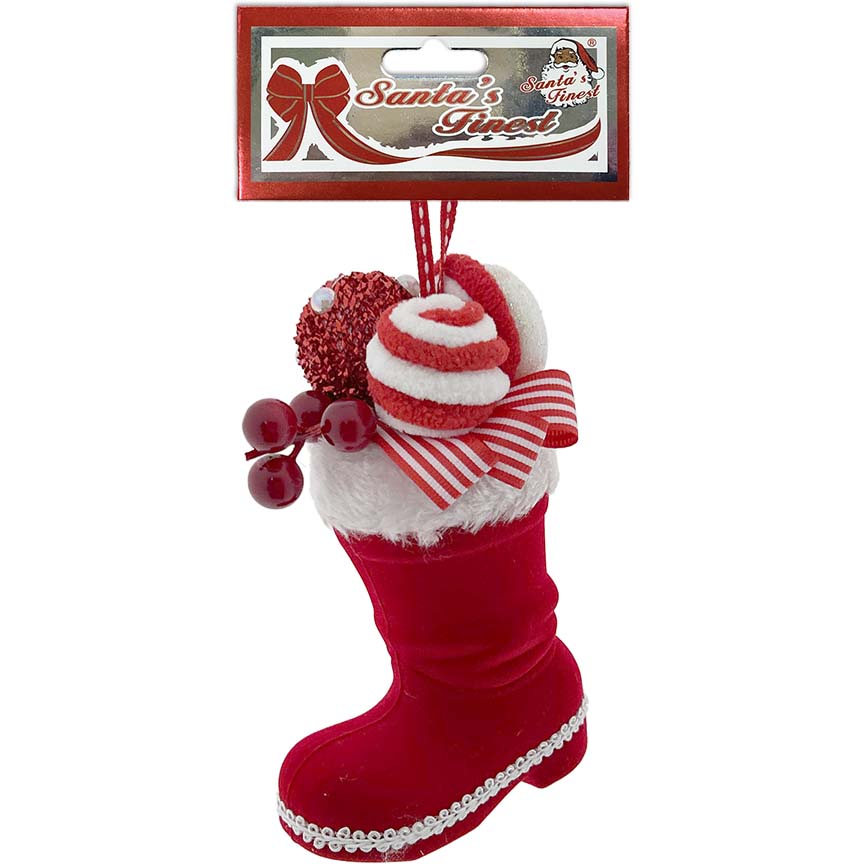 BOOTS VELVET W/ DECOR 16CM CND