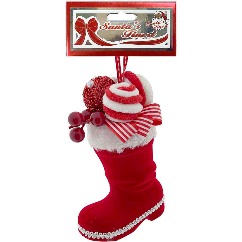 BOOTS VELVET W/ DECOR 16CM CND