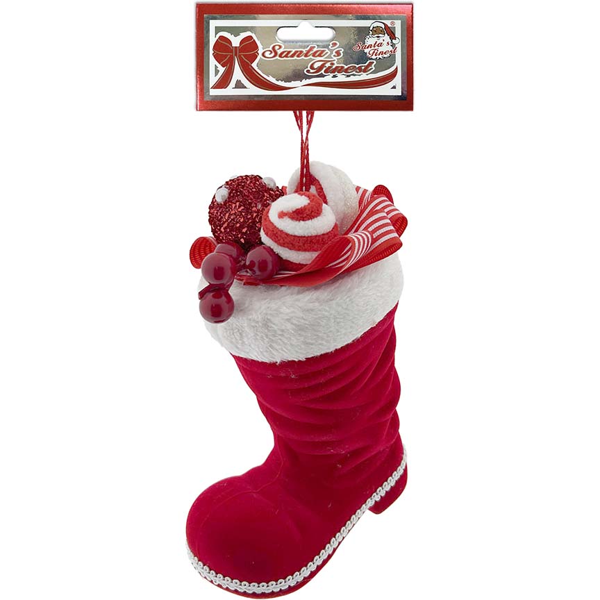 BOOTS VELVET W/ DECOR 20.5CM CND