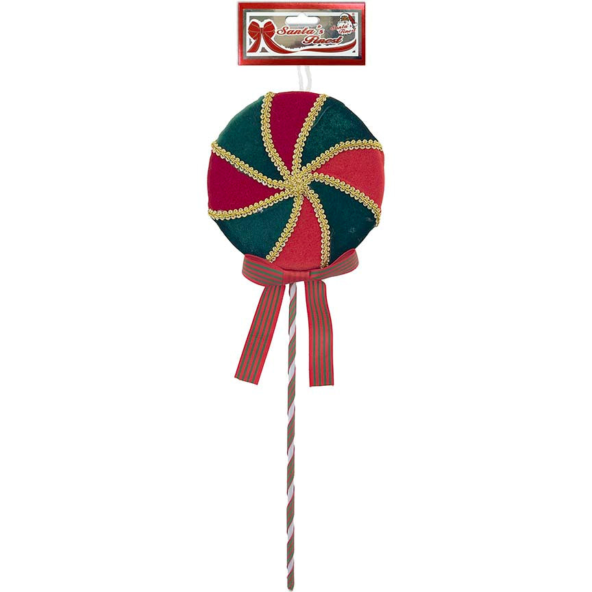 LOLLIPOP SWIRL VELVET 1PC 14x36CM