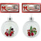 BALL W/ SNOWMAN 1PC 10CM