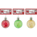 BALL SEQUINS 8CM 3ASTD COL LIGHT UP