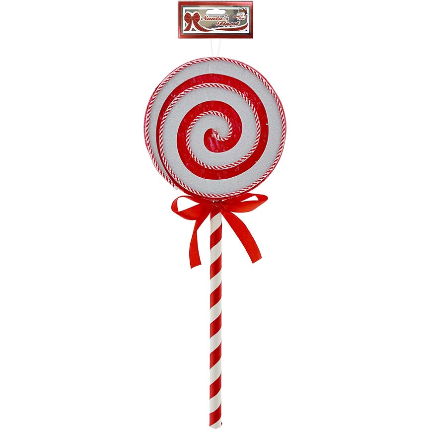 LOLLIPOP SWIRL RED 51CM