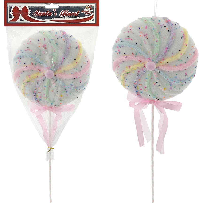 LOLLIUPOP 55CM RAINBOW PASTEL COLOR