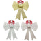 BOW RIBBON 37CM 1PC 3ASTD COLOR