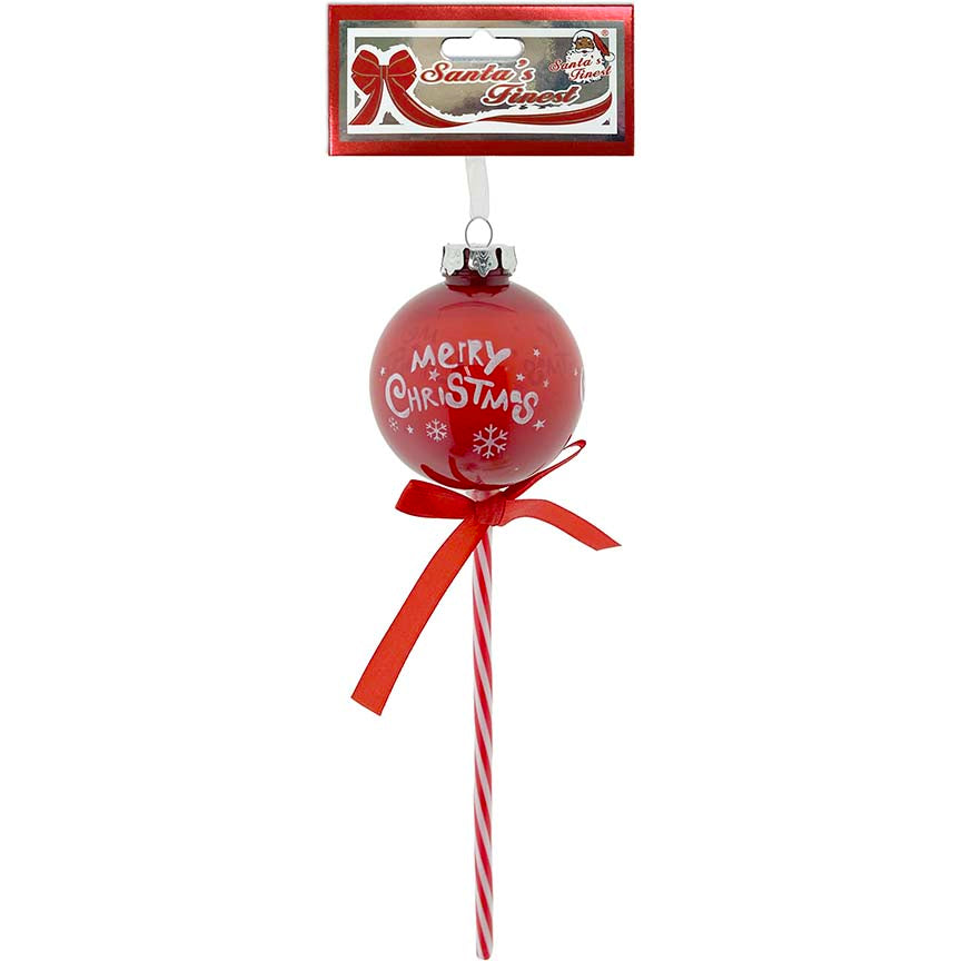 BALL PICK MERRY XMAS 1PC 8CM CND