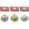 BALL SEQNS BAND 1PC 10CM 3ASSTD GLD