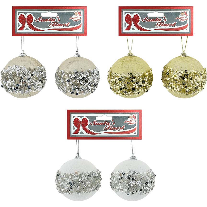 BALL SEQNS BAND 2PCx8CM 3ASSTD GLD