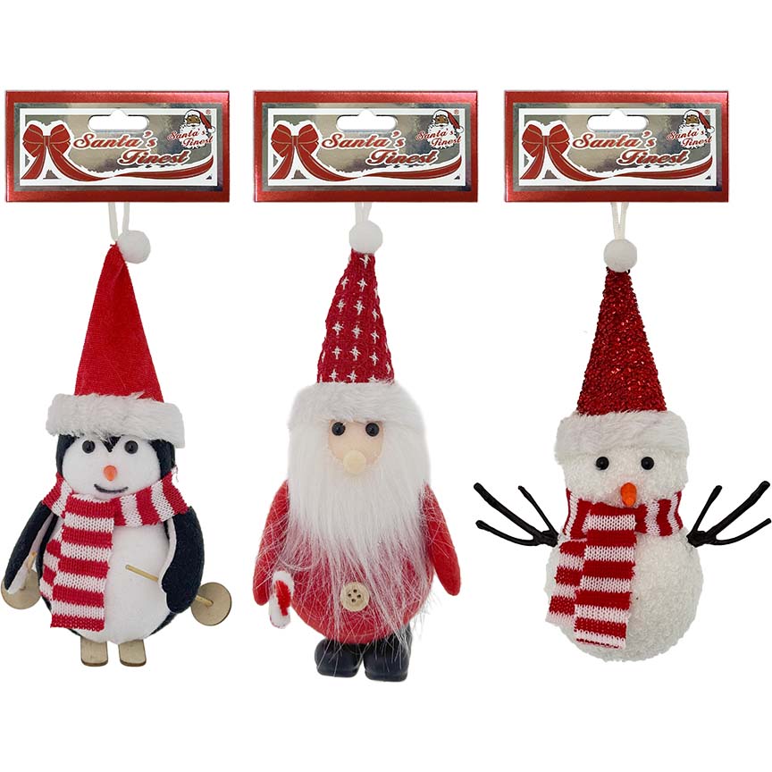 XMAS FRIENDS 1PC 8x20x7CM 3ASSTD CND