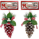 PINE CONE 1PC 6x7x15CM 2ASSTD CND