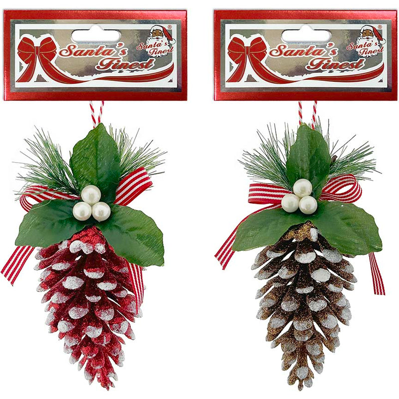 PINE CONE 1PC 6x7x15CM 2ASSTD CND
