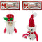 SANTA/SNOWMAN 1PC 12x8x5.5CM CND