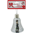 BELL MIRROR SILVER 8CM LIGHT UP