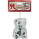 BEAR SITTING MIRROR SILVER 10x7.5CM