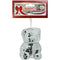 BEAR SITTING MIRROR SILVER 10x7.5CM