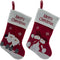 SANTA/SNOWMAN STOCKING M.XMAS EMBR 18"
