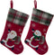 SANTA & SNOWMAN STOCKING 18IN