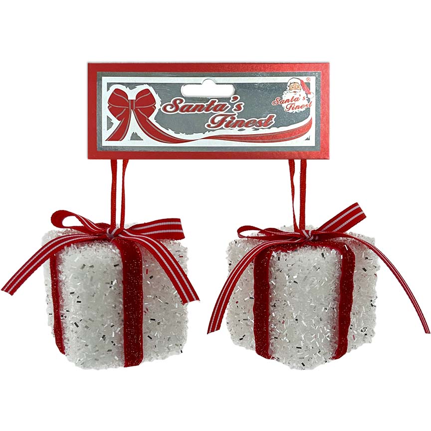 GIFT BOX GLITTER 2PC 6CM CND