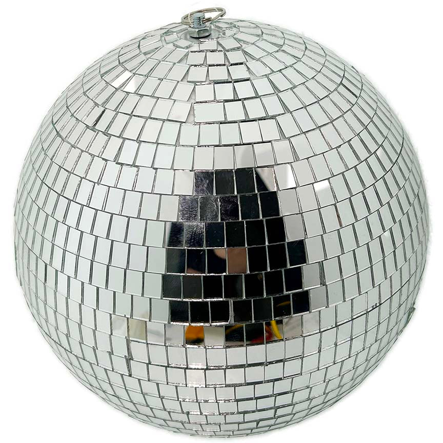 BALL MIRROR GLASS 1PC 25CM SILVER