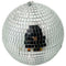 BALL MIRROR GLASS 1PC 25CM SILVER
